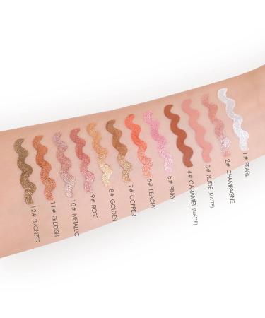 CCbeauty Matte Eyeshadow Stick Set - Cream Eye Shadow Pencil Kit for Hypoallergenic Longwear Metallic Glitter Eyeliner - Nude 03 - Buy Online on GoSupps.com
