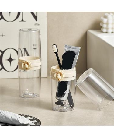 Portable Travel Toothbrush Holder & Mouthwash Cup Set - Perfect Toiletry Organizer for Business & Travel - Buy Online on GoSupps.com