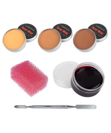 duhe189014 Makeup Wax Makeup Sculpting Skin Wax Halloween Makeup Wax Kit for Fake Scars Wonderful