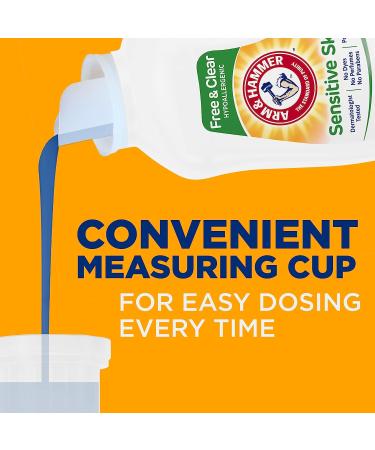 Arm & Hammer Sensitive Skin Free & Clear Liquid Laundry Detergent - 105 Loads | 105 fl oz - Buy Online on GoSupps.com