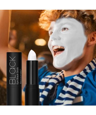 Drip Stick Eyeblack Sporting Eye Stick Football Colored Eye Black | Cream Sporting Face Paint for Baseball Softball Football Professional Halloween SFX Makeup Cosplay Pochy Black Eye Cream White - Buy Online on GoSupps.com