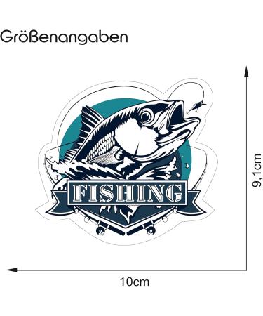Retro Folia Fish Sticker - Vintage 10x9.1cm Fishing Sticker for Auto Boat & Fishing Gear | International Shipping - Buy Online on GoSupps.com