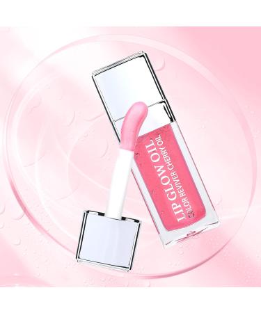 FANXITON Lip Oil Set - Hydrating Tinted Gloss Duo in Cherry Pink and Sexy Red | Non-Sticky Lip Plumper and Revitalizing Care Oils - Buy Online on GoSupps.com