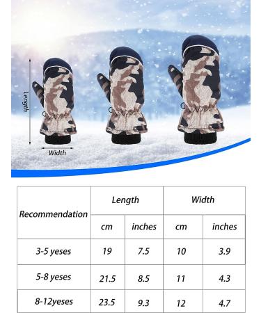 SATINIOR Kids Winter Ski Gloves 2 Pairs 5-8 Years | Waterproof & Warm Snow Mittens for Outdoor Activities - Buy Online on GoSupps.com