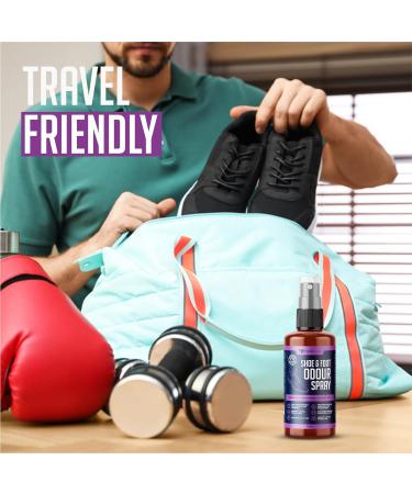 Shoe & Foot Odour Spray | Antibacterial Odor Eliminator For Smelly Feet | 200ml - Buy Online on GoSupps.com