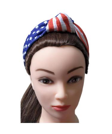 J&J Boutiques Knotted July 4th Headband for Girls and Women - One Size Fits All - Buy Online on GoSupps.com