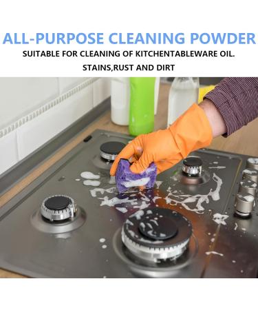 Powerful All Purpose Cleaning Powder Kitchen All-Purpose Powder Cleaner Household Foam Rust Remover Kitchen Stubborn Stains Cleaner Multi-Purpose Foam Cleaner Rust Remover (250g) - Buy Online on GoSupps.com