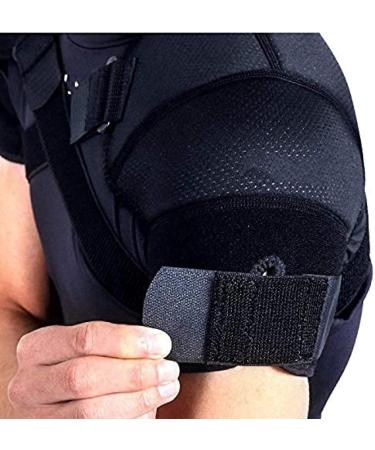 Double Shoulder Brace Sports Rotator Cuff Support Brace Belt Double Elastic Adjustable Bandage Cross Compression For Men And Women For Back Pain Relief L Exquisite - Buy Online on GoSupps.com