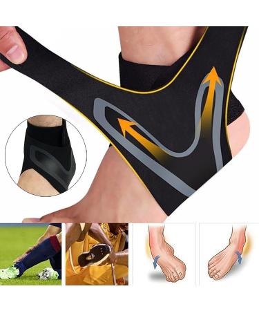 Neuben Fusswickel - Restore Plantar Fasciitis Foot Wraps | Ankle Bandage for Soccer & Football | Orange - 2 Pairs (EU Size 39-41) - Buy Online on GoSupps.com