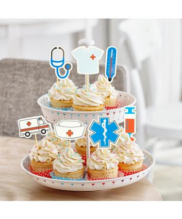Nurse Cupcake Toppers 13Pcs Glitter Nursing School Graduation Cupcake Picks Congrats Nurse Cake Topper for Medical Rn Nurse Grad Theme Birthday Baby Shower Party Cake Decorations Supplies Y4YHBYCP - Buy Online on GoSupps.com
