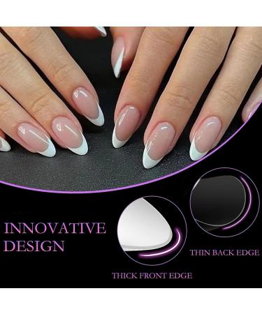 120 Pieces French Acrylic False Nails Tips Full Cover Fake Nails Extension White Tip Press on Nails Acrylic Nail Tips for Woman Girls Finger Manicure Salon Home Nails Art DIY (12 Sizes White Clear) - Buy Online on GoSupps.com