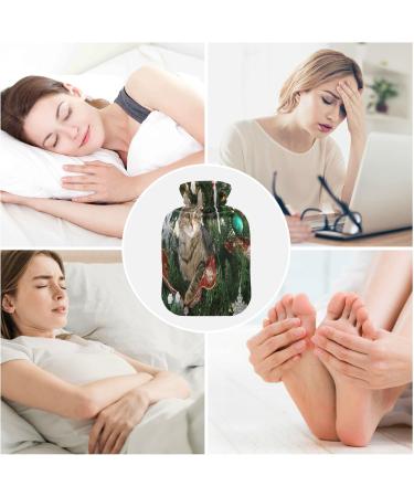 Soft Fleece Hot Water Bottle - 2L for Hot & Cold Compress - International Shipping Available - Buy Online on GoSupps.com