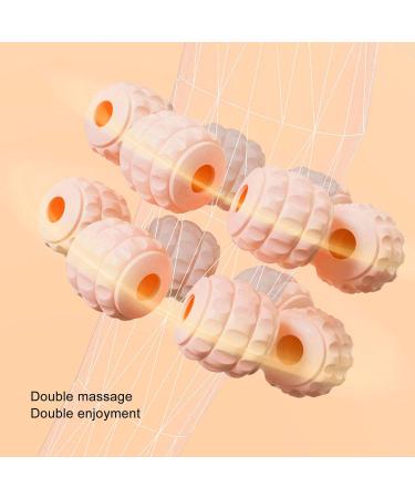 Shop Circular Leg Clamps with 15 Wheels - Muscle Roller & Relaxation Tool for Yoga Bodybuilding & Full Body Fitness - Handmade PP Pink Equipment - Buy Online on GoSupps.com