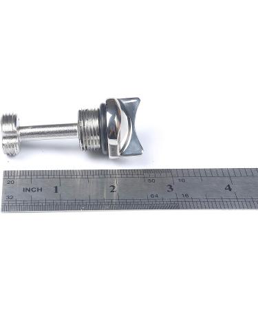 Stainless Steel MX Garboard Drain Plug for Marine Boats - Fits 1.21 Hole - Includes Screws - Buy Online on GoSupps.com