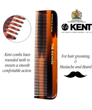 Kent A FOT Limited Edition Handmade Pocket Comb for Men - Fine Tooth Hair, Beard & Mustache Styling - Made in England - Buy Online on GoSupps.com