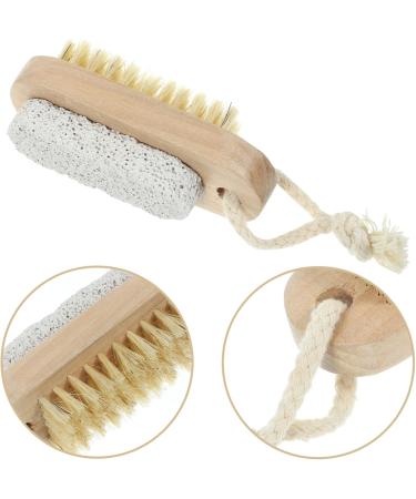 FOMIYES 2 Pi ces Brosse Double Face Avec Pierre Ongles Pour Bain Quotidien Portable - Buy Online on GoSupps.com