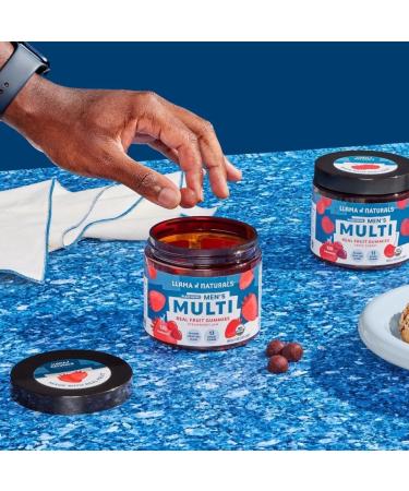 Llama Naturals Men and Women Multivitamin Vegan Organic Gummies with Vitamin D C and K Real Fruit Gummy Vitamins Chewable Multivitamin Supplement Strawberry 120 Ct - Buy Online on GoSupps.com