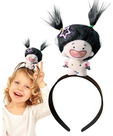 Samuliy Plush Doll Hairhoops | Cartoon Plush Hairband Doll Headband | Cute Hairhoops for Styling Makeup Fashion Plush Doll Hairband for Girls Kids Capricorns - Buy Online on GoSupps.com