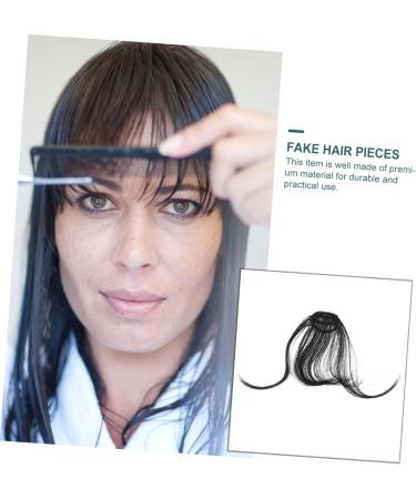 MAGICLULU Piece Womens Hair Clips Ladies Wigs Black Hair Clips French Barrette Bangs Hair Clip Thick Braided Hair Clips Clip Bangs Clip in Fringe Clip in Bangs Real Hair Slim Curtain Miss medium Black - Buy Online on GoSupps.com