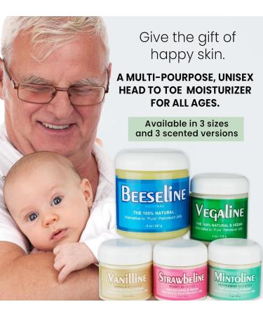 Beesalene Original Unpetroleum - 100% Natural & Hypoallergenic Alternative to Petroleum Jelly - Lips Hands Baby Makeup Remover and More (Glass Jar) (4 oz) 4 Ounce - Buy Online on GoSupps.com