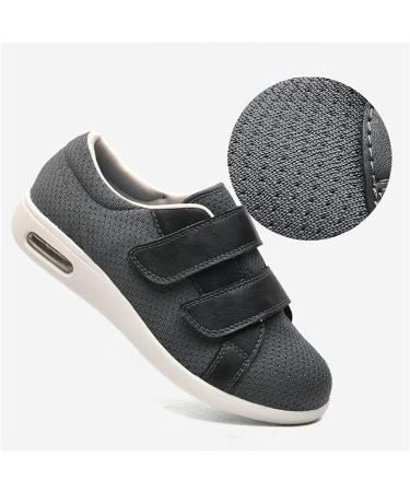 Women's Wide Fit Memory Foam Diabetic Slippers - Adjustable Cozy Arthritis Edema House Shoes - Deep Blue (28cm) - Support Healthy Aging - Buy Online on GoSupps.com