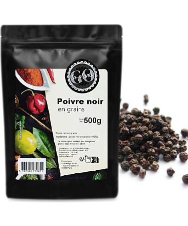Black peppercorns 500g - LA PLANTIGO A tasty choice, black peppercorns, 100% natural, without additives, Black peppercorns