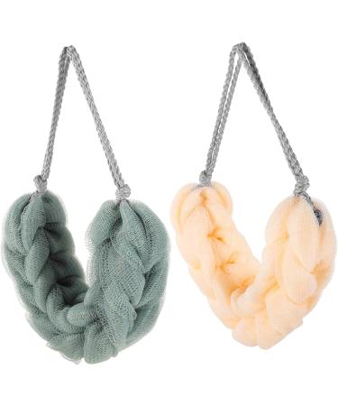 4 Pcs Exfoliating Bath Balls - Mesh Shower Sponge & Loofah Scrubber for Skin Care | Portable Body Wash Tool - Buy Online on GoSupps.com