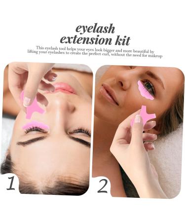 NUSITOU Eyelash Holder 1 Set Eyelash Silicone Gasket Plastic Eyelash Curler Eyelash Curlers Lash Clip Eyelash Fixing Tool Female Eyelash Tools Triple Auxiliary Extend Suite Plastic Pink - Buy Online on GoSupps.com