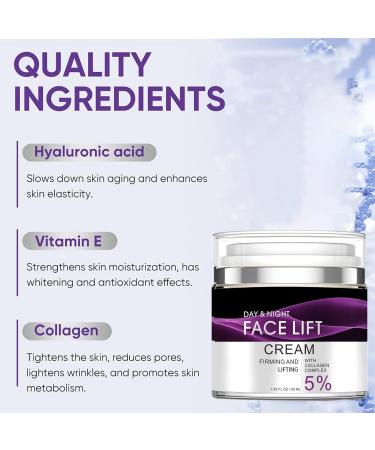 Face Lift Cream with Collagen Complex 5% Retinol Face Cream with Collagen Collagen Boost Face Moisturiser Retinol Night Cream for Women Anti Aging Firming Night Cream for Repair Serums Skincare - Buy Online on GoSupps.com