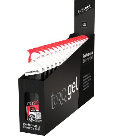 Torq Energy Gel Cherry Bakewell - 30g Carbohydrates - Box of 15 | Ideal for Sports, Cycling, and Running - Buy Online on GoSupps.com