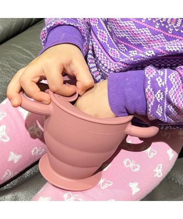 Dilovely Toddler Snack Cups - Collapsible Silicone Container | No Spill, BPA-Free, Dishwasher Safe - 9oz - Buy Online on GoSupps.com