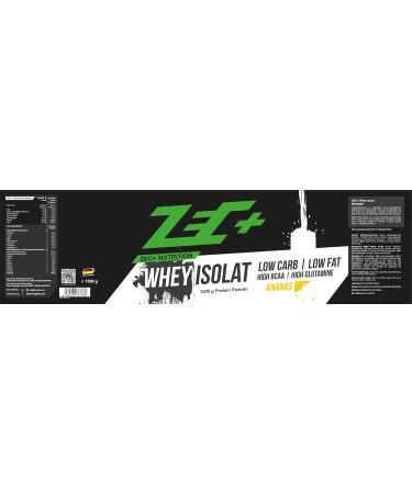 Zec+ Nutrition Whey Isolate 1000g - Low-Fat Pineapple Protein Powder - Pure Whey Protein for Optimal Performance - Buy Online on GoSupps.com