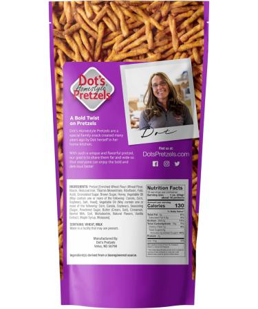 2 Pack of Dot's Pretzels Cinnamon Sugar Pretzels - 16oz - Buy Online on GoSupps.com