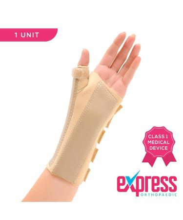 Medically Approved Neoprene Wrist & Thumb Brace for Arthritis, Carpal Tunnel, Sprains & RSI - Size M Left (15-17cm wrist) - Express Orthopaedic - Buy Online on GoSupps.com