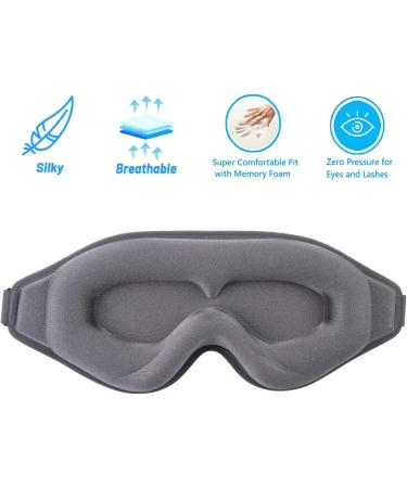 3D Sleep Mask for Men & Women - 100% Blackout Eye Covers for Travel Yoga & Naps | Ultimate Comfort & Lash Protection - Buy Online on GoSupps.com