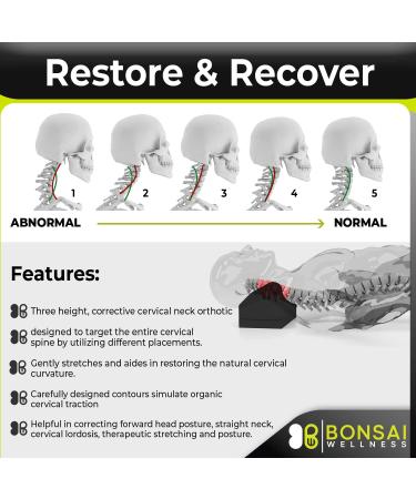 Cervical Traction Orthotic for Neck Alignment & Pain Relief - Black - Buy Online on GoSupps.com
