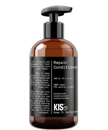 KIS Green Repair Conditioner 250ml | Vegan Sulfate-Free for Brittle & Damaged Hair with Argan Oil - Buy Online on GoSupps.com