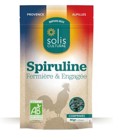 Organic Spirulina 100% French 1 sachet 80g of AB tablets (cure 20 days) DIRECT PRODUCER rich in iron minerals vitamins and antioxidants Boosts the body & immune defenses - Buy Online on GoSupps.com