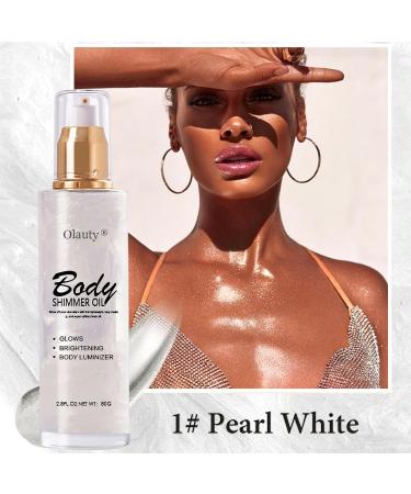 Titimore Body Highlighter Oil - Shimmer & Glow Liquid Glitter Cream for Face & Body (8ml) - #01 Perlwei es | Shop Now! - Buy Online on GoSupps.com