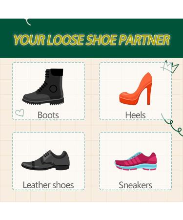 Shoe Filler Inserts for Loose Shoes - Unisex Adjustable Toe Cushion Fillers (2 Pairs Black) - Perfect for High Heels Boots & Sneakers - Buy Online on GoSupps.com