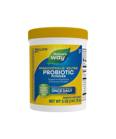 Nature's Way Primadophilus Reuteri Probiotic Powder Supports Digestive & Immune Health* Multi-Strain Formula with Prebiotics 3 Billion Live Cultures 5 Oz (Packaging May Vary) 1