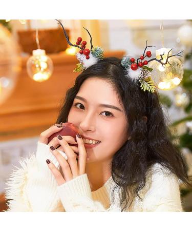 Hair Pins 2 Pairs Reindeer Hair Pins Fairy Style Hair Pins with Christmas Horns Decorative Hair Pins for Costume Parties School Events - Buy Online on GoSupps.com