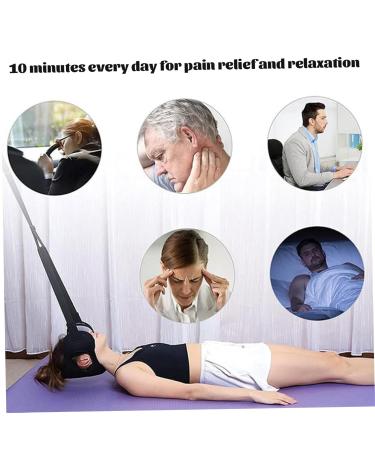 Neck Traction Device Neck Stretcher for Neck Pain Padded Hanging Neck Traction Device with Ear Hole & Blinder Adjustable Elastic Neck Decompression Devices Neck Stretcher Cervical Traction - Buy Online on GoSupps.com