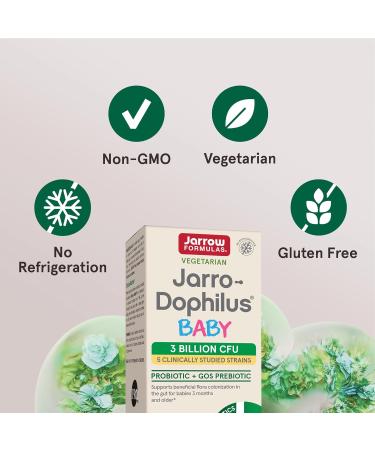 Jarrow Formulas Jarro-Dophilus Baby + GOS â€“ 2.1 Oz Powder for Infant Intestinal Health | 60 Servings (3 Months - 4 Years) - Buy Online on GoSupps.com