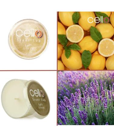 Cello Soft Linen Scent Cup x3 | Tealight Scented Candles for Tea Light Holders | High Fragrance Divine Scented Candle Melt Cups | Stunning Gifts for Women - Buy Online on GoSupps.com