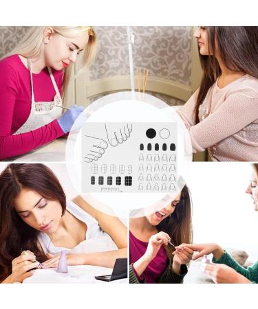 Nail Mat Silicone Nail Practice Mat for Manicure Nail Manicure Tools Stamping Mat Nail Sticker Guide for Nail Sticker Printing White - Buy Online on GoSupps.com