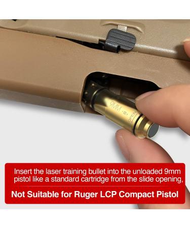 DEFENTAC Laser Training Cartridge for 9mm, .380, .45 ACP Dry Fire Training | Includes 2 Back Caps & Laser Target with Scoring Counter - Buy Online on GoSupps.com