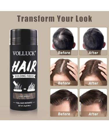 Fully Litter Hair Compression - Long-Lasting Hair Product for Men & Women | 28g Light Brown - Effective Solution for Hair Loss - Buy Online on GoSupps.com