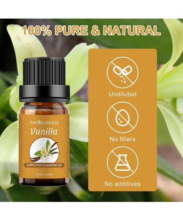 Sedbuwza Vanilla Essential Oil - 100% Pure Organic Aromatherapy Gift Oil for Diffuser, Humidifier, Soap, Candle, Perfume - Buy Online on GoSupps.com