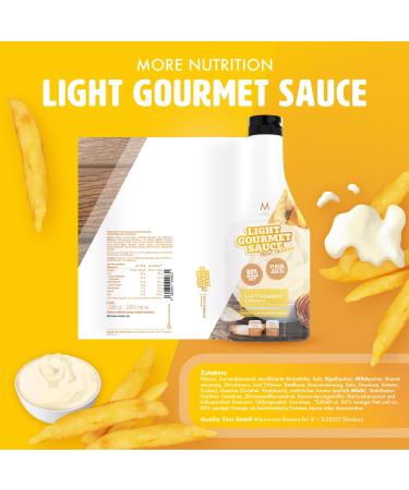 MORE Light Gourmet Sauce - Low-Calorie French Fry Mayo No Added Sugar or Fat (4 x 285ml) - Buy Online on GoSupps.com